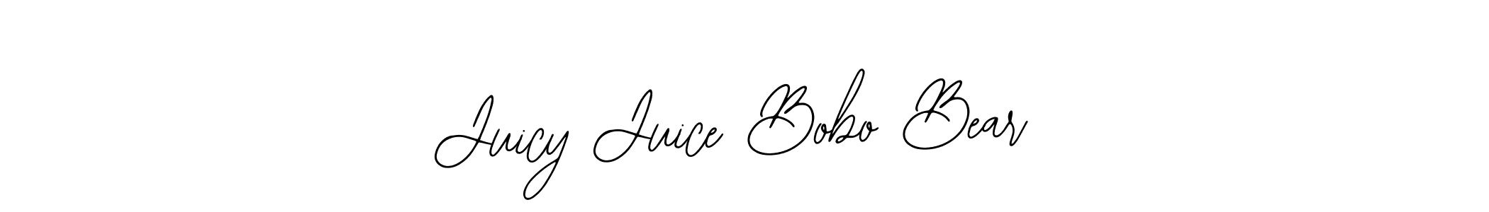 Make a beautiful signature design for name Juicy Juice Bobo Bear. Use this online signature maker to create a handwritten signature for free. Juicy Juice Bobo Bear signature style 12 images and pictures png