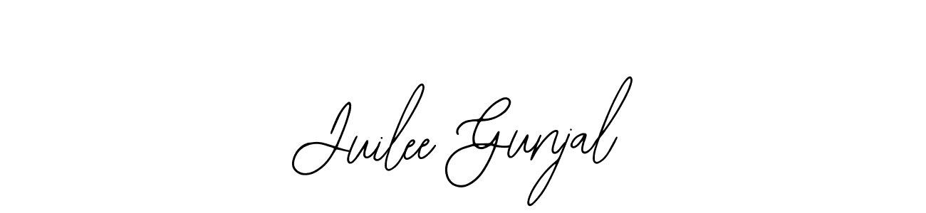 The best way (Bearetta-2O07w) to make a short signature is to pick only two or three words in your name. The name Juilee Gunjal include a total of six letters. For converting this name. Juilee Gunjal signature style 12 images and pictures png