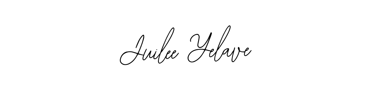 You should practise on your own different ways (Bearetta-2O07w) to write your name (Juilee Yelave) in signature. don't let someone else do it for you. Juilee Yelave signature style 12 images and pictures png