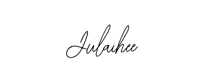 How to make Julaihee name signature. Use Bearetta-2O07w style for creating short signs online. This is the latest handwritten sign. Julaihee signature style 12 images and pictures png