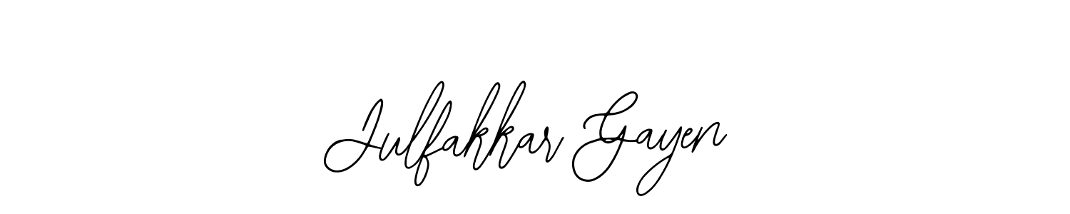 Also we have Julfakkar Gayen name is the best signature style. Create professional handwritten signature collection using Bearetta-2O07w autograph style. Julfakkar Gayen signature style 12 images and pictures png
