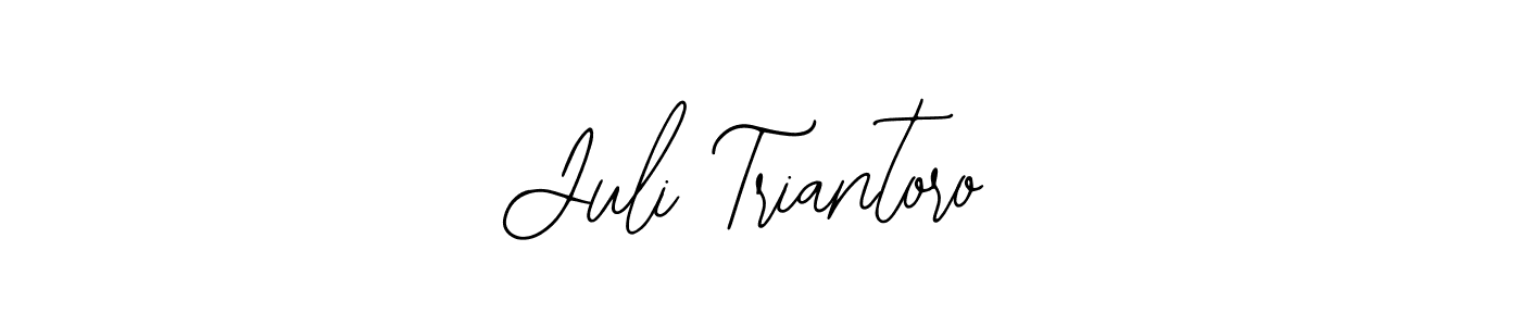 See photos of Juli Triantoro official signature by Spectra . Check more albums & portfolios. Read reviews & check more about Bearetta-2O07w font. Juli Triantoro signature style 12 images and pictures png