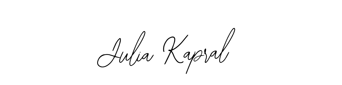 Also You can easily find your signature by using the search form. We will create Julia Kapral name handwritten signature images for you free of cost using Bearetta-2O07w sign style. Julia Kapral signature style 12 images and pictures png