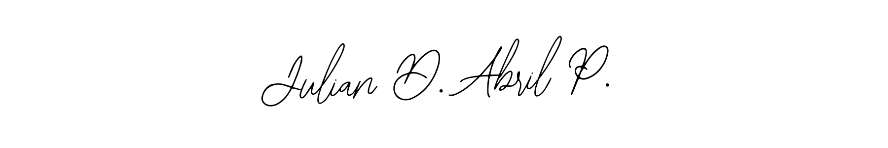 Design your own signature with our free online signature maker. With this signature software, you can create a handwritten (Bearetta-2O07w) signature for name Julian D. Abril P.. Julian D. Abril P. signature style 12 images and pictures png