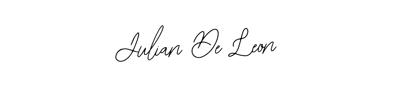 You should practise on your own different ways (Bearetta-2O07w) to write your name (Julian De Leon) in signature. don't let someone else do it for you. Julian De Leon signature style 12 images and pictures png