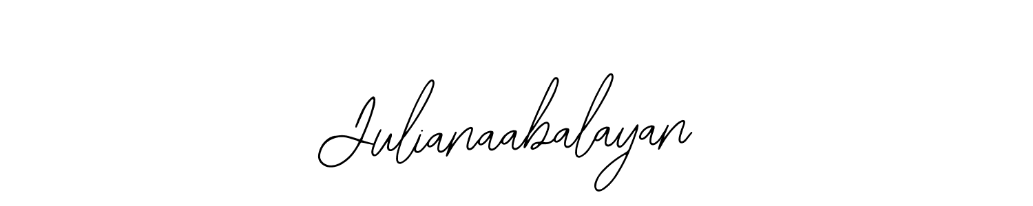 Bearetta-2O07w is a professional signature style that is perfect for those who want to add a touch of class to their signature. It is also a great choice for those who want to make their signature more unique. Get Julianaabalayan name to fancy signature for free. Julianaabalayan signature style 12 images and pictures png