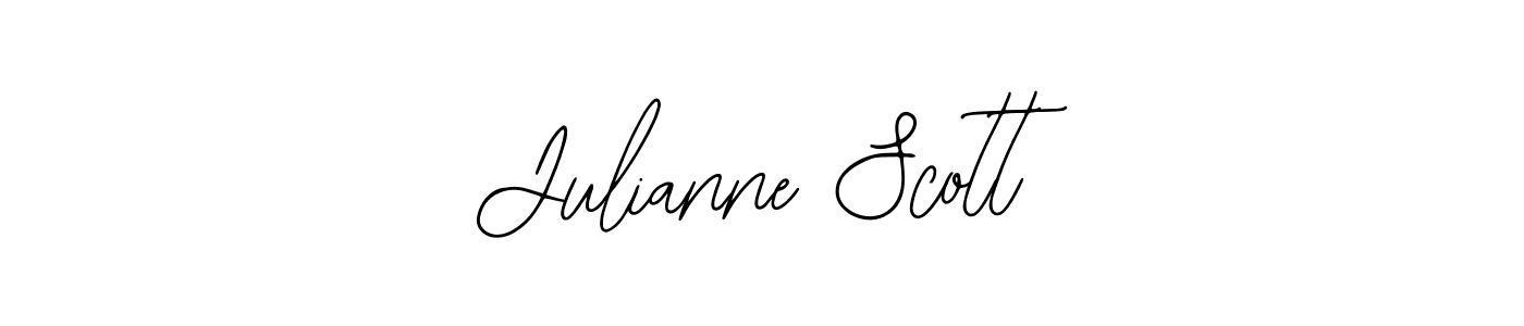 How to make Julianne Scott name signature. Use Bearetta-2O07w style for creating short signs online. This is the latest handwritten sign. Julianne Scott signature style 12 images and pictures png