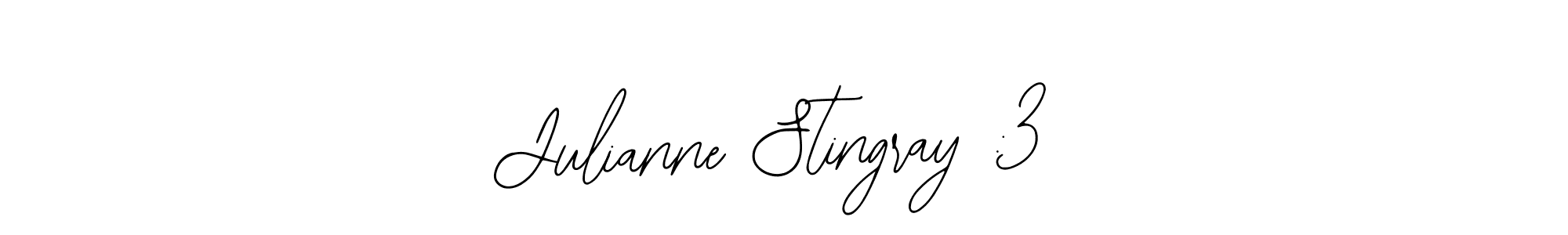 How to make Julianne Stingray :3 signature? Bearetta-2O07w is a professional autograph style. Create handwritten signature for Julianne Stingray :3 name. Julianne Stingray :3 signature style 12 images and pictures png