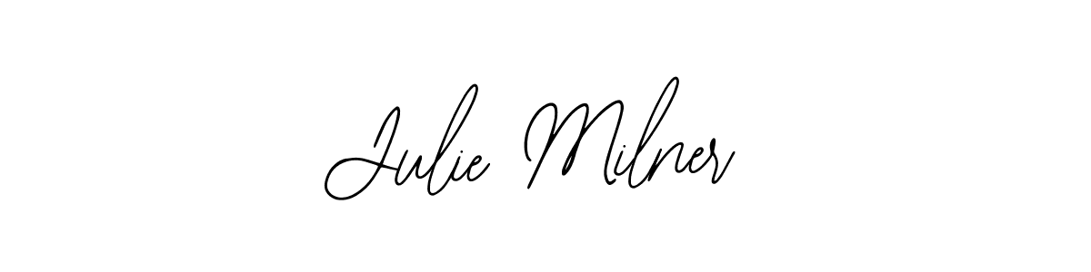 You should practise on your own different ways (Bearetta-2O07w) to write your name (Julie Milner) in signature. don't let someone else do it for you. Julie Milner signature style 12 images and pictures png