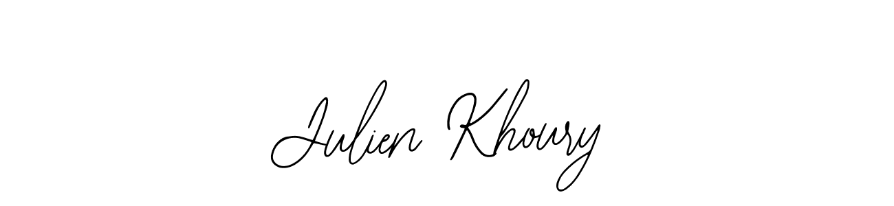 Use a signature maker to create a handwritten signature online. With this signature software, you can design (Bearetta-2O07w) your own signature for name Julien Khoury. Julien Khoury signature style 12 images and pictures png