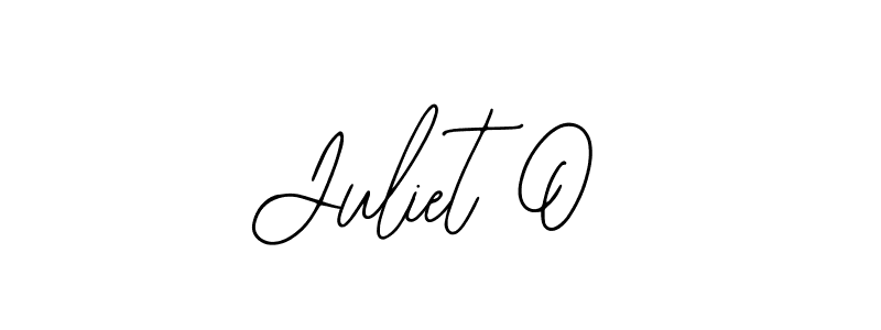 You should practise on your own different ways (Bearetta-2O07w) to write your name (Juliet O) in signature. don't let someone else do it for you. Juliet O signature style 12 images and pictures png