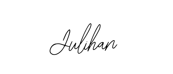 Design your own signature with our free online signature maker. With this signature software, you can create a handwritten (Bearetta-2O07w) signature for name Julihan. Julihan signature style 12 images and pictures png