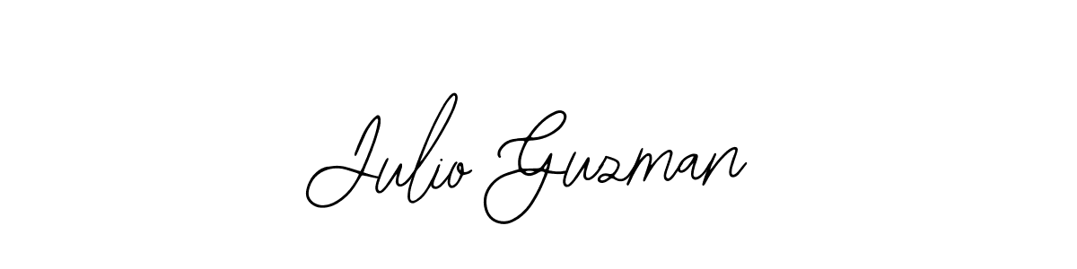 The best way (Bearetta-2O07w) to make a short signature is to pick only two or three words in your name. The name Julio Guzman include a total of six letters. For converting this name. Julio Guzman signature style 12 images and pictures png