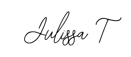 Try this chic Julissa T handwritten sign style. Using Bearetta-2O07w font elements, it gives your name a sleek, memorable identity. Julissa T signature style 12 images and pictures png