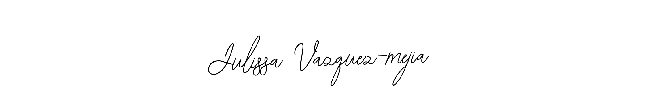 You can use this online signature creator to create a handwritten signature for the name Julissa Vazquez-mejia. This is the best online autograph maker. Julissa Vazquez-mejia signature style 12 images and pictures png