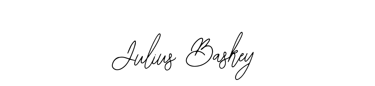 You should practise on your own different ways (Bearetta-2O07w) to write your name (Julius Baskey) in signature. don't let someone else do it for you. Julius Baskey signature style 12 images and pictures png