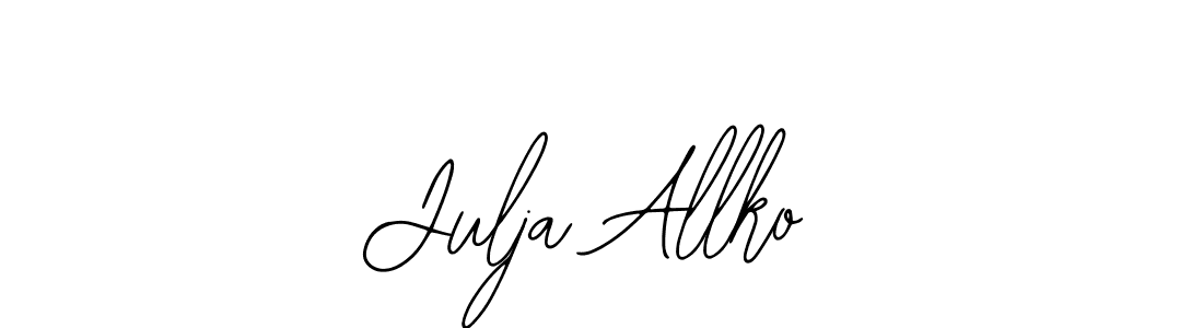 Create a beautiful signature design for name Julja Allko. With this signature (Bearetta-2O07w) fonts, you can make a handwritten signature for free. Julja Allko signature style 12 images and pictures png