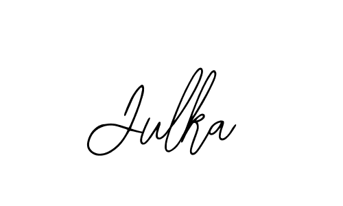 Design your own signature with our free online signature maker. With this signature software, you can create a handwritten (Bearetta-2O07w) signature for name Julka. Julka signature style 12 images and pictures png