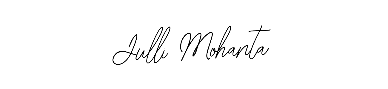 Also You can easily find your signature by using the search form. We will create Julli Mohanta name handwritten signature images for you free of cost using Bearetta-2O07w sign style. Julli Mohanta signature style 12 images and pictures png