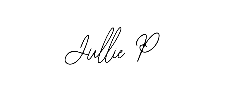 Bearetta-2O07w is a professional signature style that is perfect for those who want to add a touch of class to their signature. It is also a great choice for those who want to make their signature more unique. Get Jullie P name to fancy signature for free. Jullie P signature style 12 images and pictures png