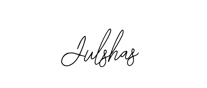 Similarly Bearetta-2O07w is the best handwritten signature design. Signature creator online .You can use it as an online autograph creator for name Julshas. Julshas signature style 12 images and pictures png