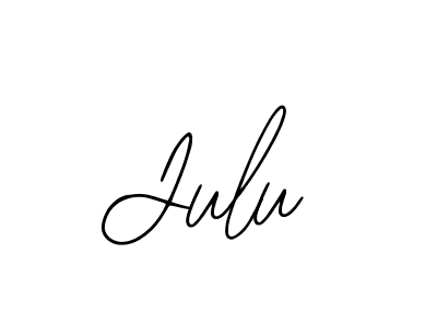 You should practise on your own different ways (Bearetta-2O07w) to write your name (Julu) in signature. don't let someone else do it for you. Julu signature style 12 images and pictures png