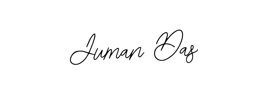 You should practise on your own different ways (Bearetta-2O07w) to write your name (Juman Das) in signature. don't let someone else do it for you. Juman Das signature style 12 images and pictures png