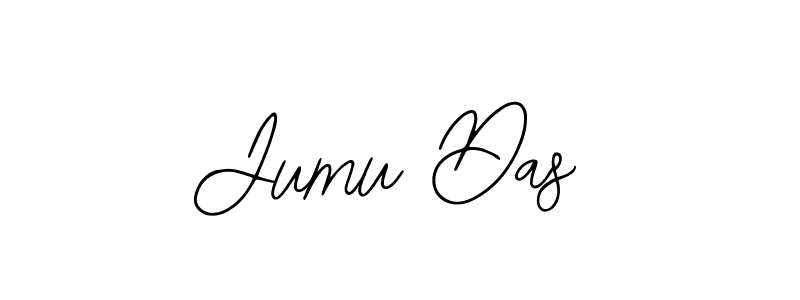 How to make Jumu Das name signature. Use Bearetta-2O07w style for creating short signs online. This is the latest handwritten sign. Jumu Das signature style 12 images and pictures png