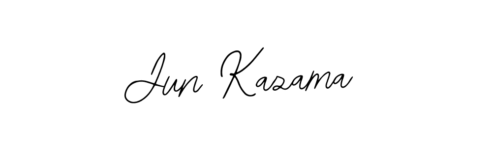 You should practise on your own different ways (Bearetta-2O07w) to write your name (Jun Kazama) in signature. don't let someone else do it for you. Jun Kazama signature style 12 images and pictures png