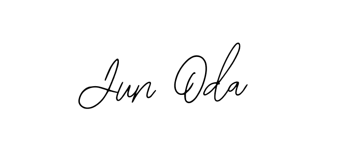 How to make Jun Oda name signature. Use Bearetta-2O07w style for creating short signs online. This is the latest handwritten sign. Jun Oda signature style 12 images and pictures png