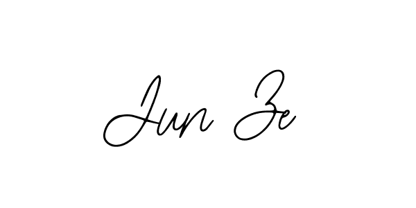 Make a short Jun Ze signature style. Manage your documents anywhere anytime using Bearetta-2O07w. Create and add eSignatures, submit forms, share and send files easily. Jun Ze signature style 12 images and pictures png