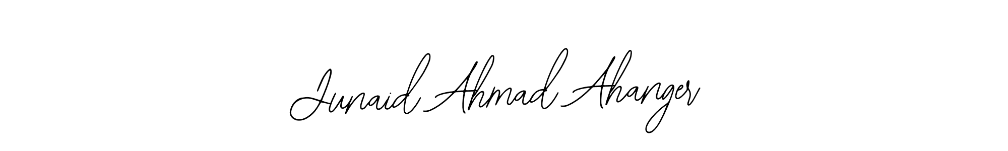 Use a signature maker to create a handwritten signature online. With this signature software, you can design (Bearetta-2O07w) your own signature for name Junaid Ahmad Ahanger. Junaid Ahmad Ahanger signature style 12 images and pictures png