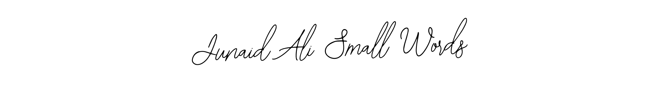 How to make Junaid Ali Small Words name signature. Use Bearetta-2O07w style for creating short signs online. This is the latest handwritten sign. Junaid Ali Small Words signature style 12 images and pictures png