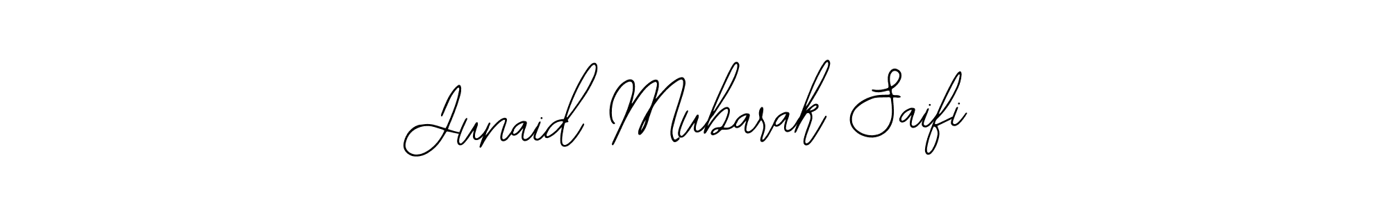 Make a beautiful signature design for name Junaid Mubarak Saifi. With this signature (Bearetta-2O07w) style, you can create a handwritten signature for free. Junaid Mubarak Saifi signature style 12 images and pictures png