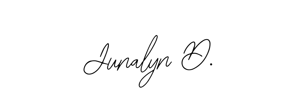 You should practise on your own different ways (Bearetta-2O07w) to write your name (Junalyn D.) in signature. don't let someone else do it for you. Junalyn D. signature style 12 images and pictures png