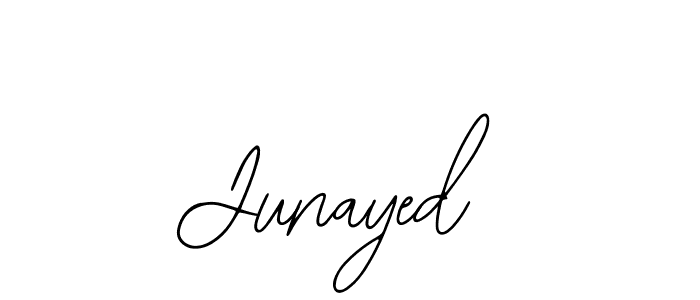 How to make Junayed name signature. Use Bearetta-2O07w style for creating short signs online. This is the latest handwritten sign. Junayed signature style 12 images and pictures png