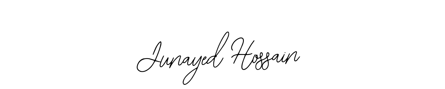 Use a signature maker to create a handwritten signature online. With this signature software, you can design (Bearetta-2O07w) your own signature for name Junayed Hossain. Junayed Hossain signature style 12 images and pictures png