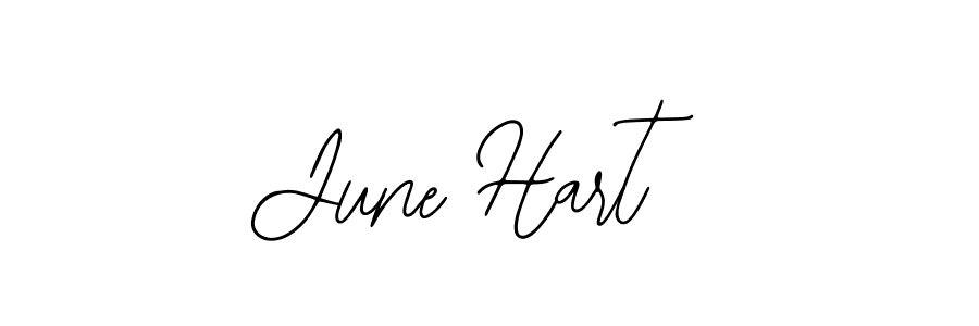 Make a short June Hart signature style. Manage your documents anywhere anytime using Bearetta-2O07w. Create and add eSignatures, submit forms, share and send files easily. June Hart signature style 12 images and pictures png