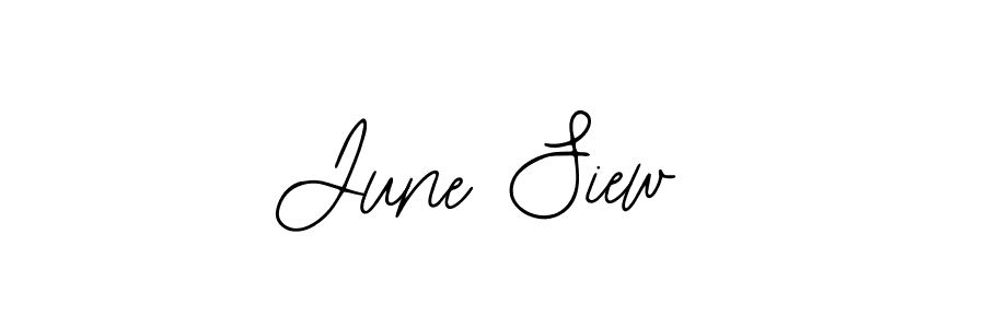 Create a beautiful signature design for name June Siew. With this signature (Bearetta-2O07w) fonts, you can make a handwritten signature for free. June Siew signature style 12 images and pictures png