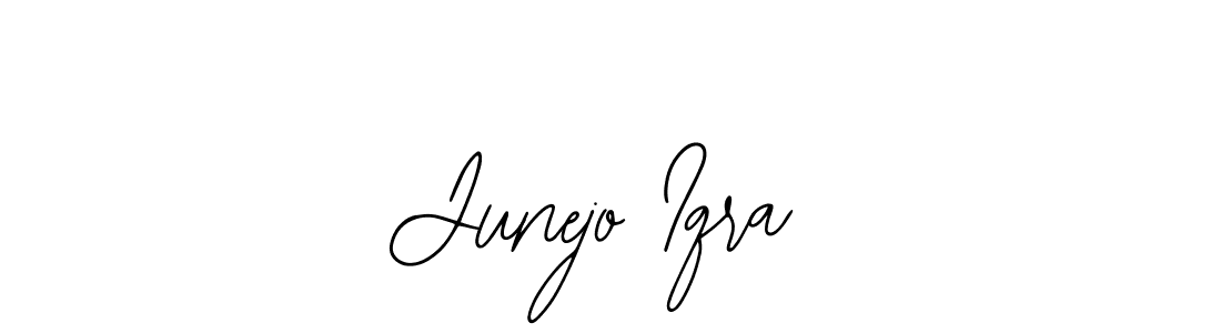 Also we have Junejo Iqra name is the best signature style. Create professional handwritten signature collection using Bearetta-2O07w autograph style. Junejo Iqra signature style 12 images and pictures png