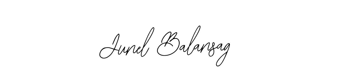 Design your own signature with our free online signature maker. With this signature software, you can create a handwritten (Bearetta-2O07w) signature for name Junel Balansag. Junel Balansag signature style 12 images and pictures png