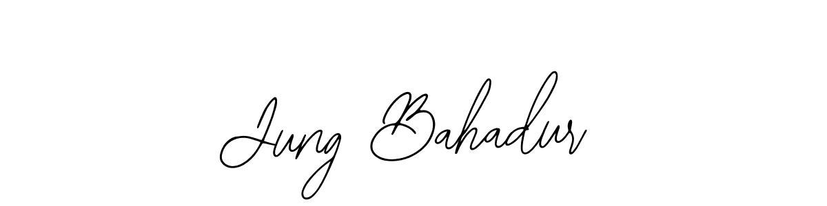 The best way (Bearetta-2O07w) to make a short signature is to pick only two or three words in your name. The name Jung Bahadur include a total of six letters. For converting this name. Jung Bahadur signature style 12 images and pictures png