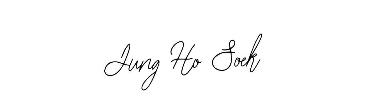 Also You can easily find your signature by using the search form. We will create Jung Ho Soek name handwritten signature images for you free of cost using Bearetta-2O07w sign style. Jung Ho Soek signature style 12 images and pictures png