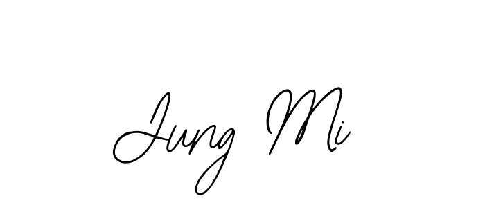 Use a signature maker to create a handwritten signature online. With this signature software, you can design (Bearetta-2O07w) your own signature for name Jung Mi. Jung Mi signature style 12 images and pictures png