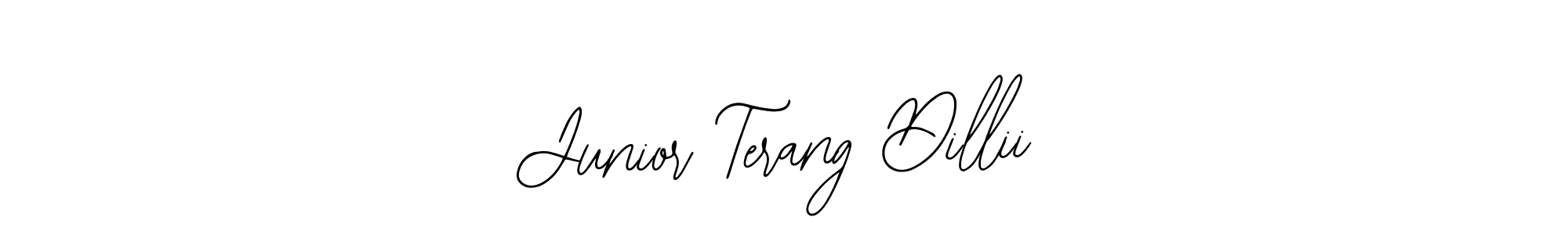Make a beautiful signature design for name Junior Terang Dillii. Use this online signature maker to create a handwritten signature for free. Junior Terang Dillii signature style 12 images and pictures png