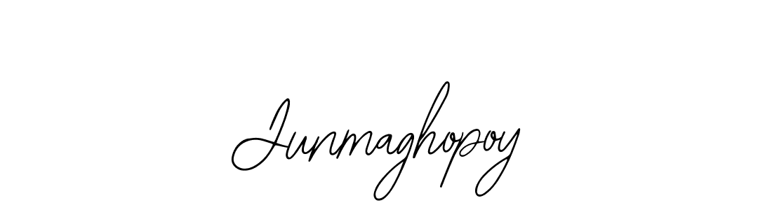 You should practise on your own different ways (Bearetta-2O07w) to write your name (Junmaghopoy) in signature. don't let someone else do it for you. Junmaghopoy signature style 12 images and pictures png