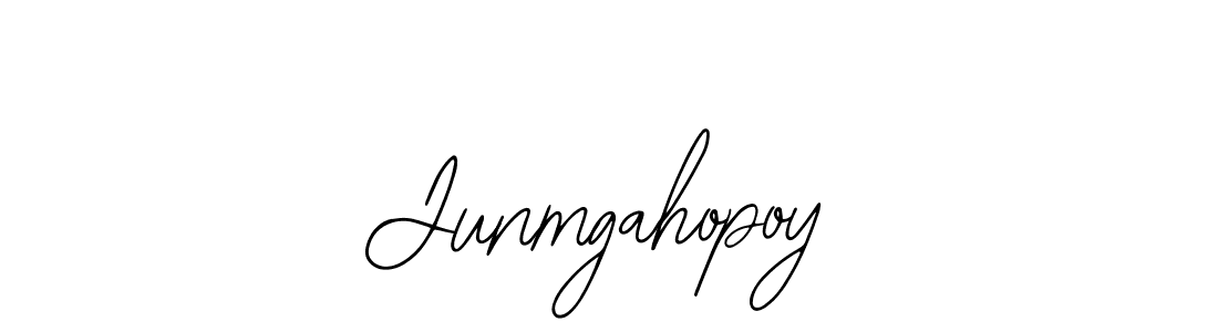 Use a signature maker to create a handwritten signature online. With this signature software, you can design (Bearetta-2O07w) your own signature for name Junmgahopoy. Junmgahopoy signature style 12 images and pictures png