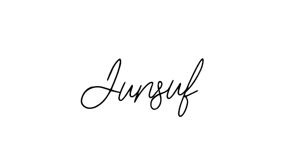 Create a beautiful signature design for name Junsuf. With this signature (Bearetta-2O07w) fonts, you can make a handwritten signature for free. Junsuf signature style 12 images and pictures png