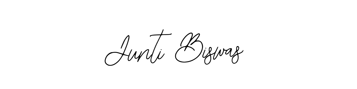 Create a beautiful signature design for name Junti Biswas. With this signature (Bearetta-2O07w) fonts, you can make a handwritten signature for free. Junti Biswas signature style 12 images and pictures png