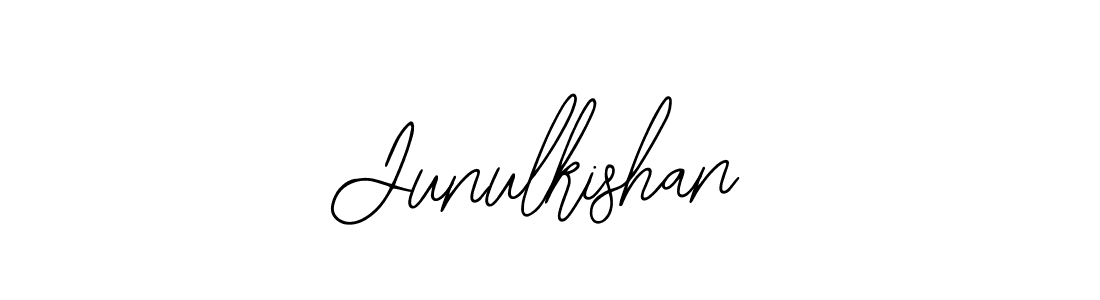 Junulkishan stylish signature style. Best Handwritten Sign (Bearetta-2O07w) for my name. Handwritten Signature Collection Ideas for my name Junulkishan. Junulkishan signature style 12 images and pictures png
